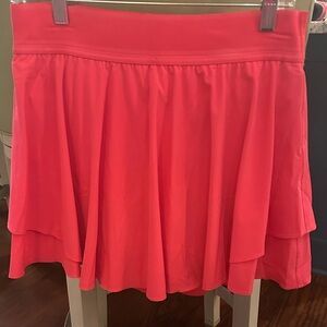 Lululemon Bright Coral/Pink Tennis Skirt